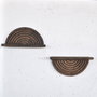 Hanah Home Raf296 Estantería de Pared de Madera Decorativa (2 Piezas)
